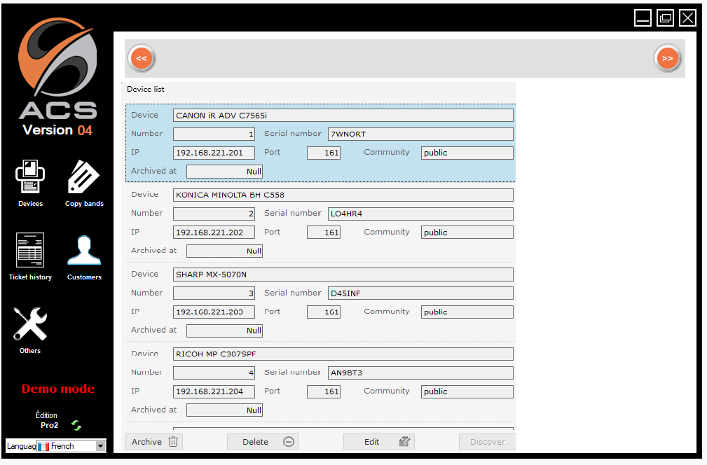ACS automatic configuration backup with cloud migration overlay (old workstation → Antesis Cloud → new workstation) restoring settings, customer profiles, rates and tiers